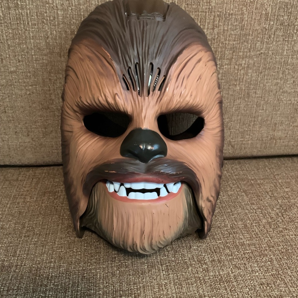 Star Wars Chewbacca Talking Mask 2015 Hasbro Chewie Wookie -tested Works